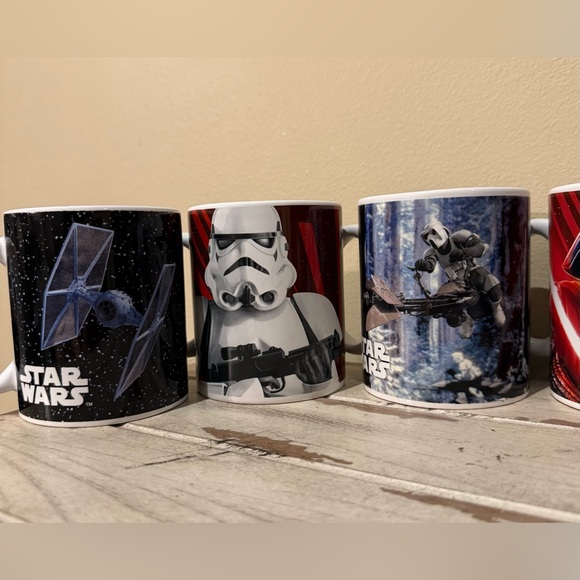 Star Wars Set of 6 Galerie Coffee Mugs/Cups, Lucasfilm Ltd. Ceramic - Picture 2 of 10